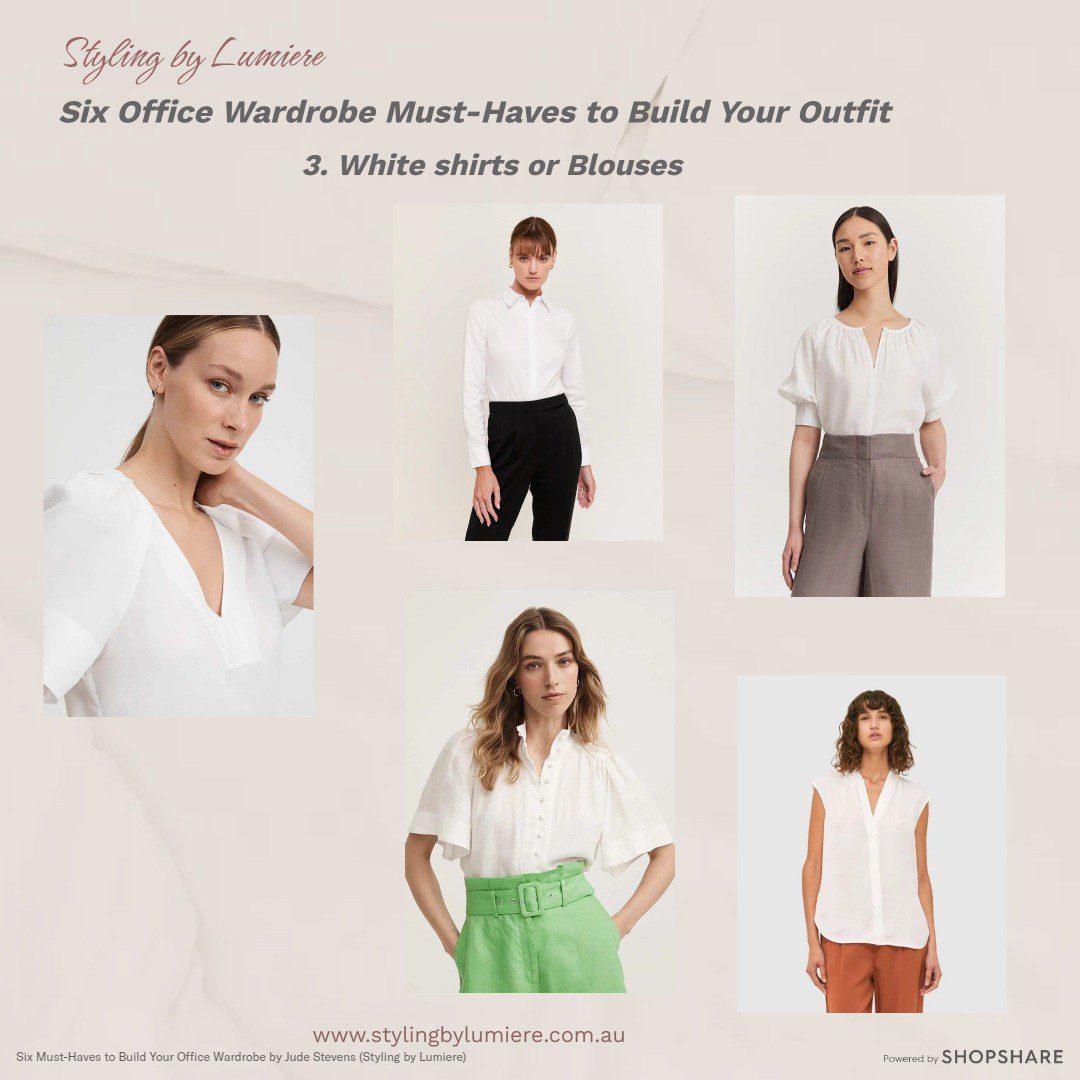 3. White shirts or blouses